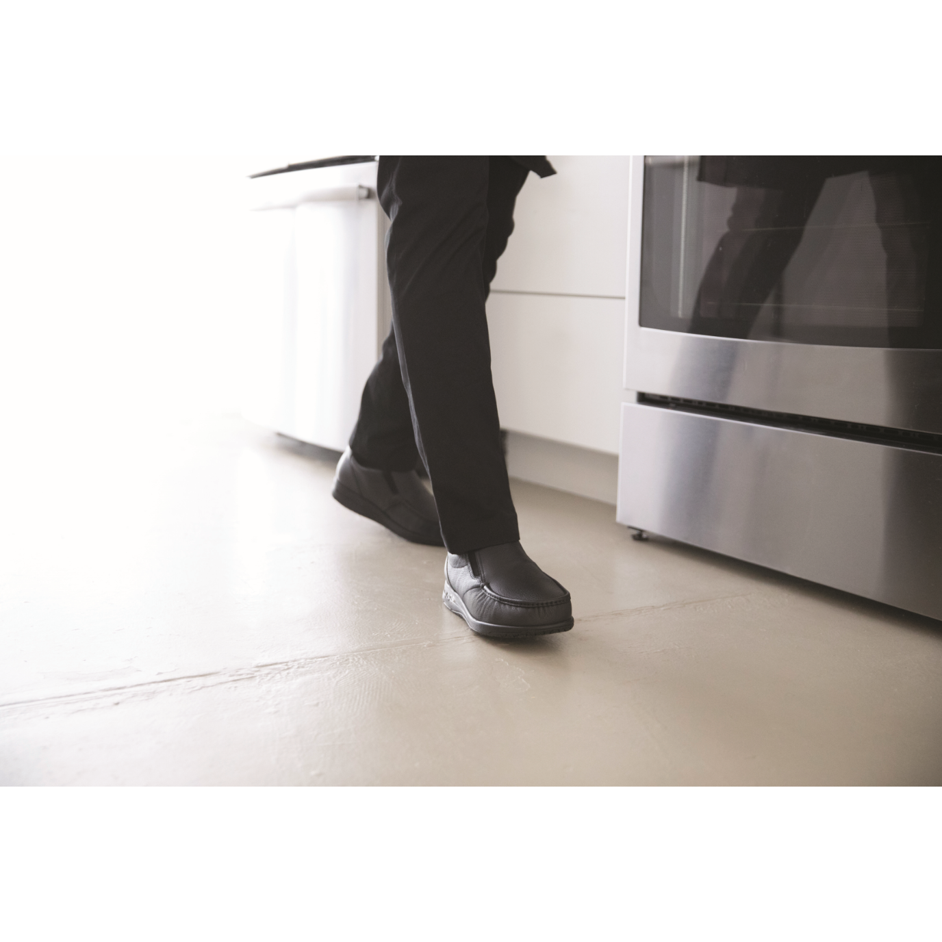 SAS Men's Navigator Non Slip Loafer in Black Men's Footwear