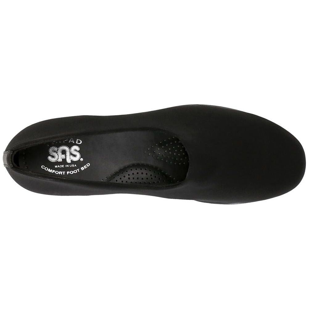 SAS Women's Bliss Slip On Wedge in Black Wide Women's Footwear