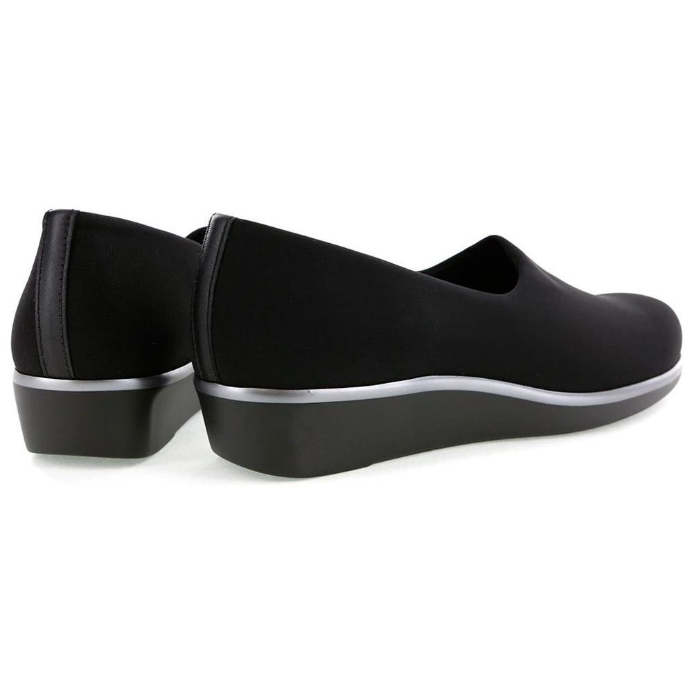 SAS Women's Bliss Slip On Wedge in Black Wide Women's Footwear