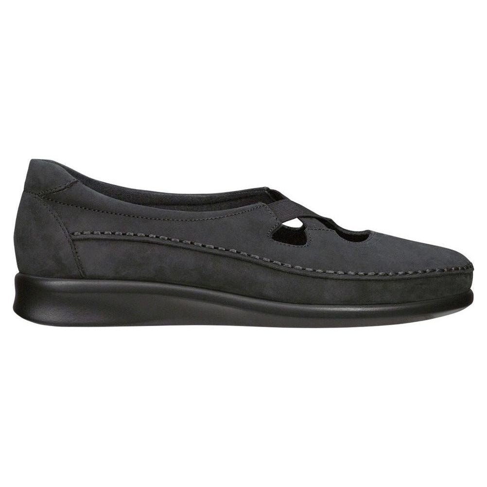 SAS Women's Crissy Slip On Loafer in Nero Wide Women's Footwear