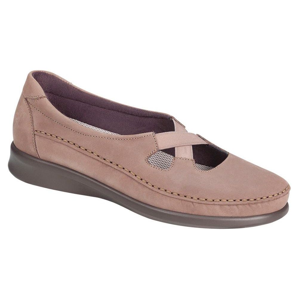 SAS Women's Crissy Slip On Loafer in Praline Wide Women's Footwear