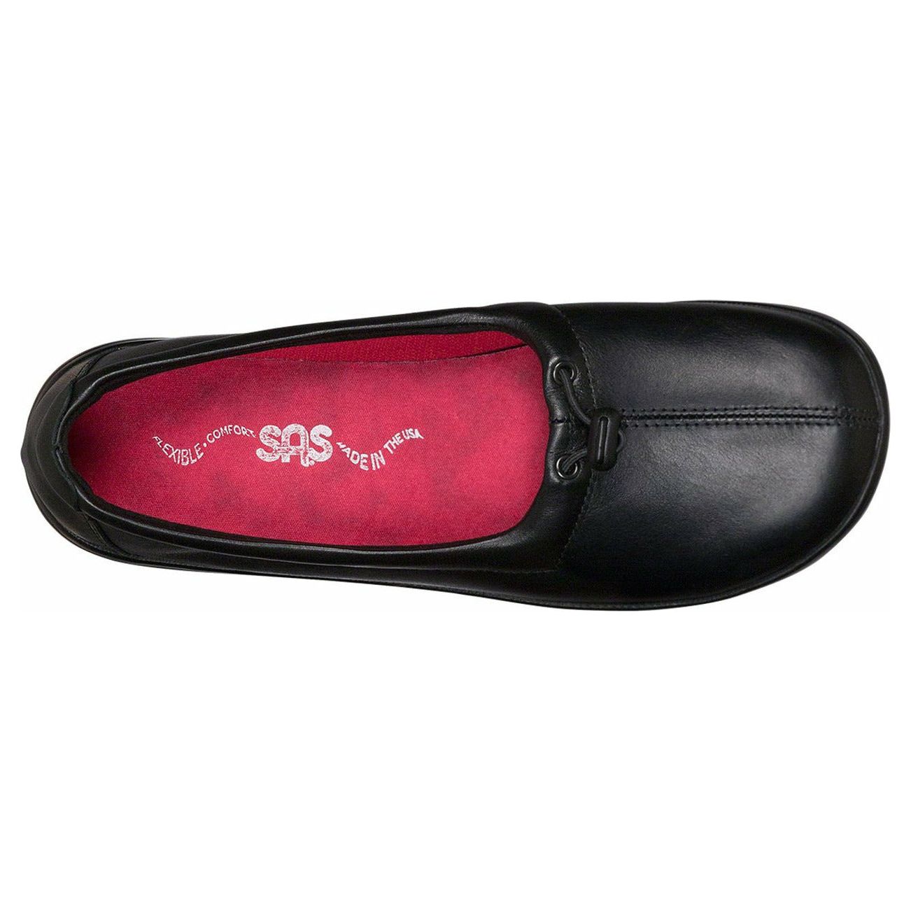 SAS Women's Funk Active Slip On in Black Wide Women's Footwear