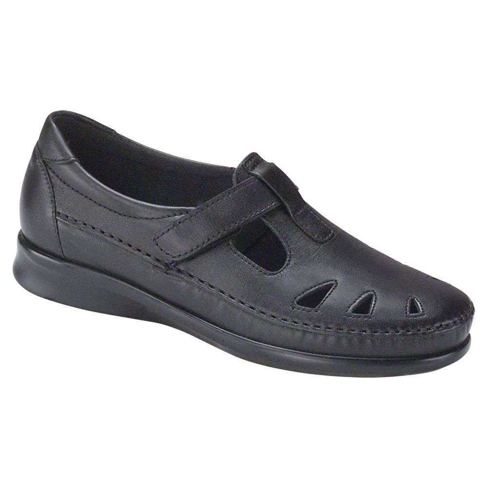 SAS Women's Roamer Slip On Loafer in Black Wide Women's Footwear