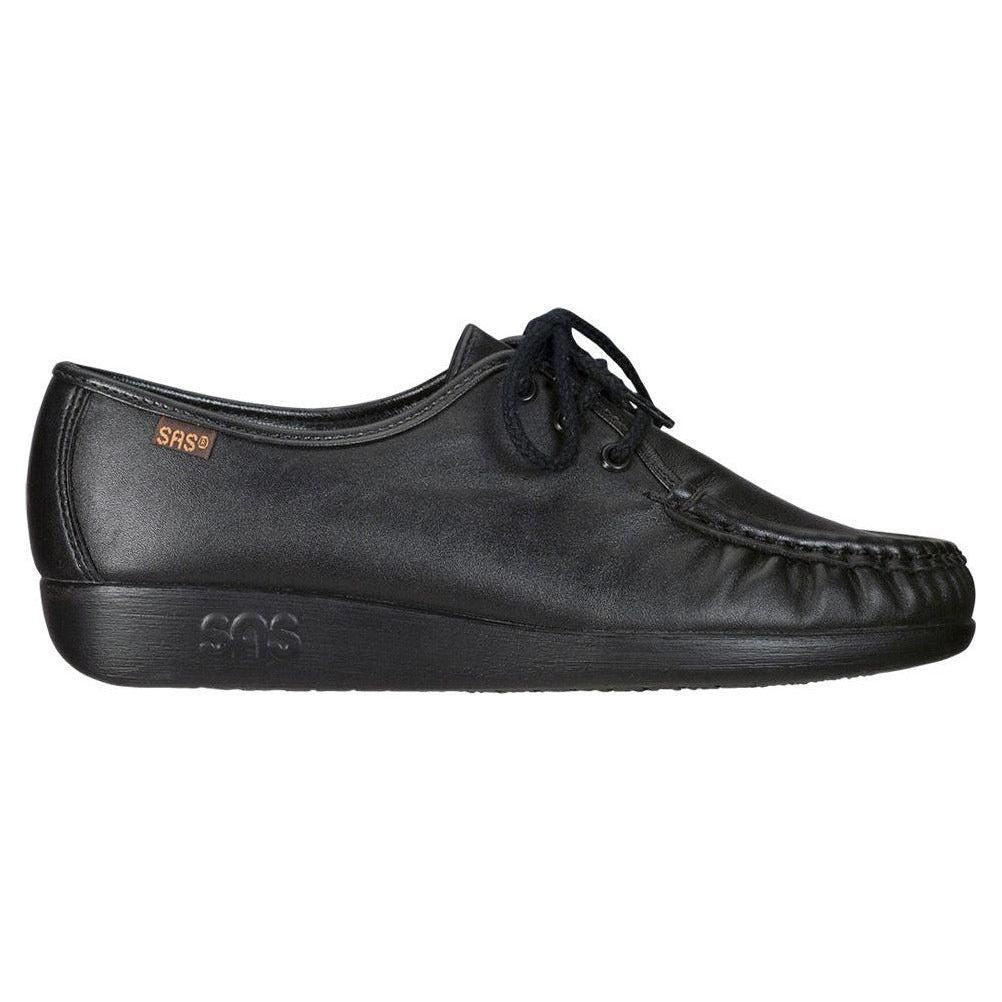 SAS Women's Siesta Lace Up Loafer in Black Wide Women's Footwear