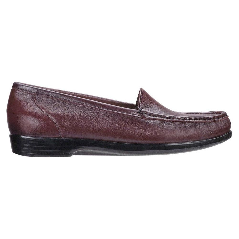 SAS Women's Simplify Slip-On Loafer in Antique Wine Wide Women's Footwear