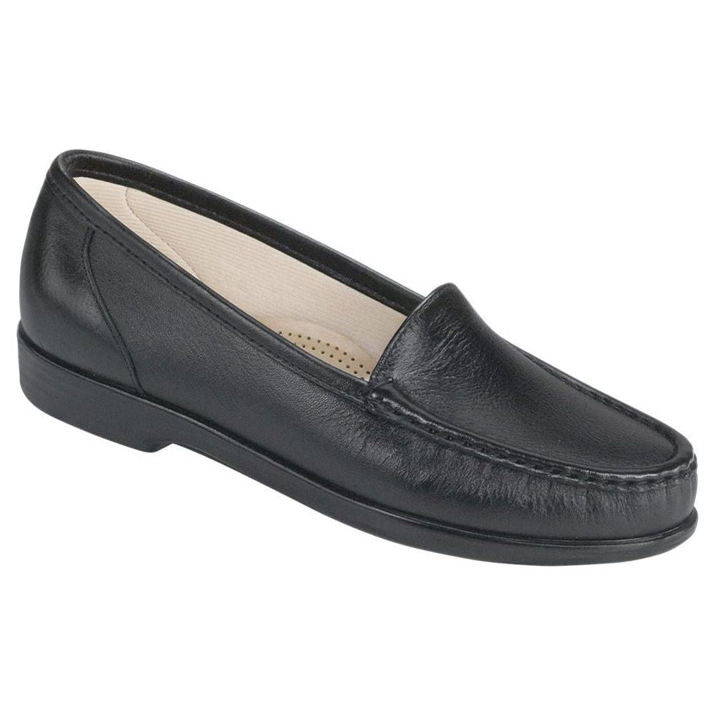 SAS Women's Simplify Slip-On Loafer in Black Wide Women's Footwear