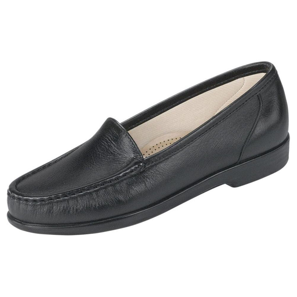 SAS Women's Simplify Slip-On Loafer in Black Wide Women's Footwear