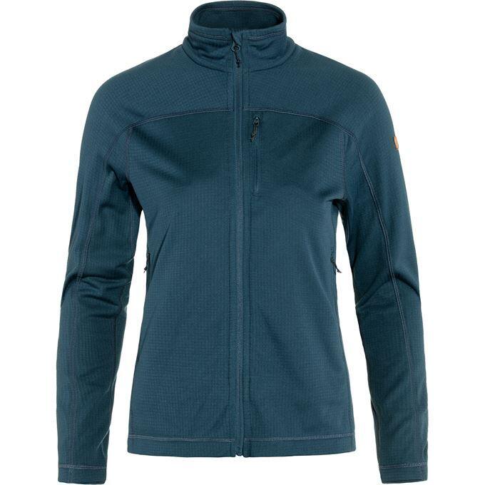 Fjallraven Women's Abisko Lite Fleece Jacket in Indigo Blue Women's Apparel