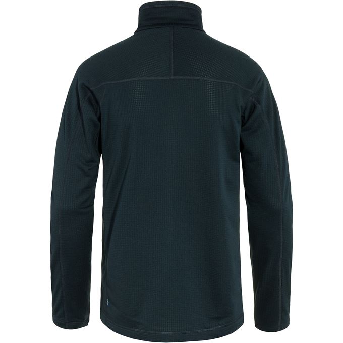 Fjallraven Men's Abisko Lite Fleece Jacket in Dark Navy Men's Apparel