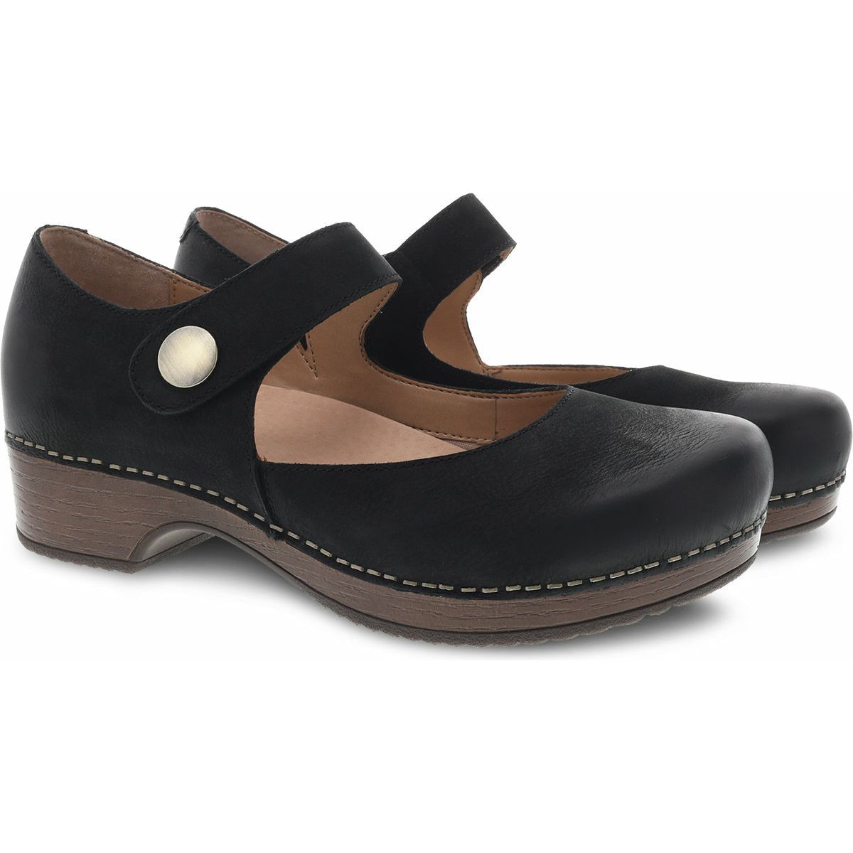 Dansko Women's Beatrice in Black Burnished Nubuck Women's Footwear