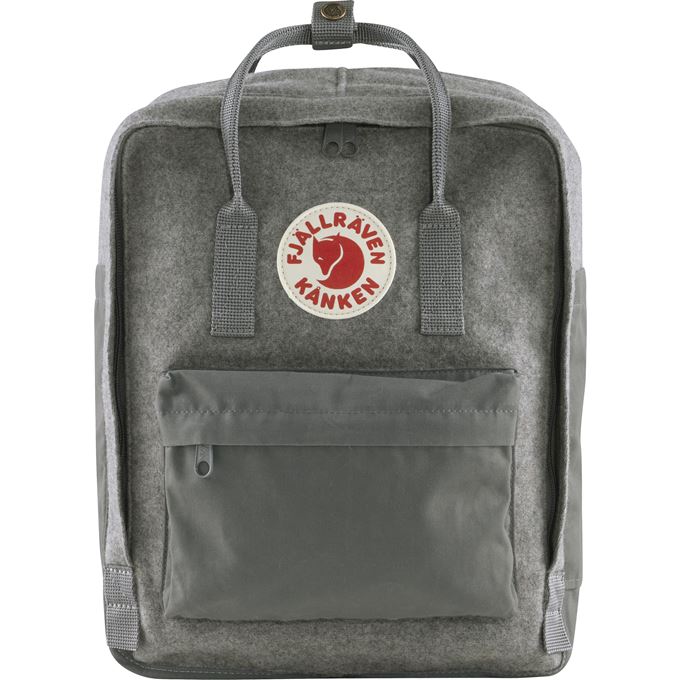 Fjallraven Kanken Re-Wool Backpack in Granite Grey Accessories