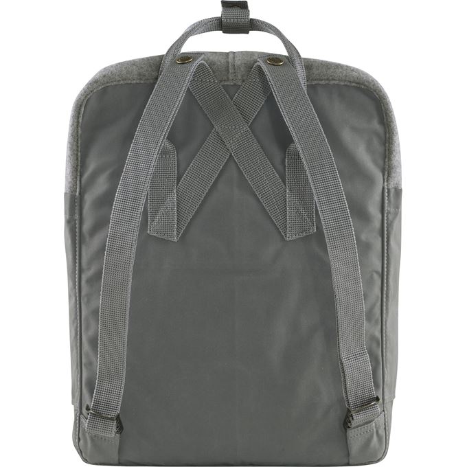 Fjallraven Kanken Re-Wool Backpack in Granite Grey Accessories