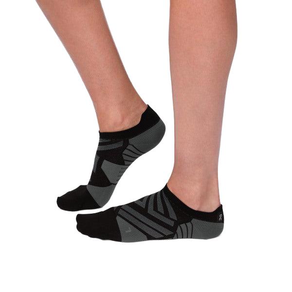 On Running Women's Low Sock in Black Shadow Sock