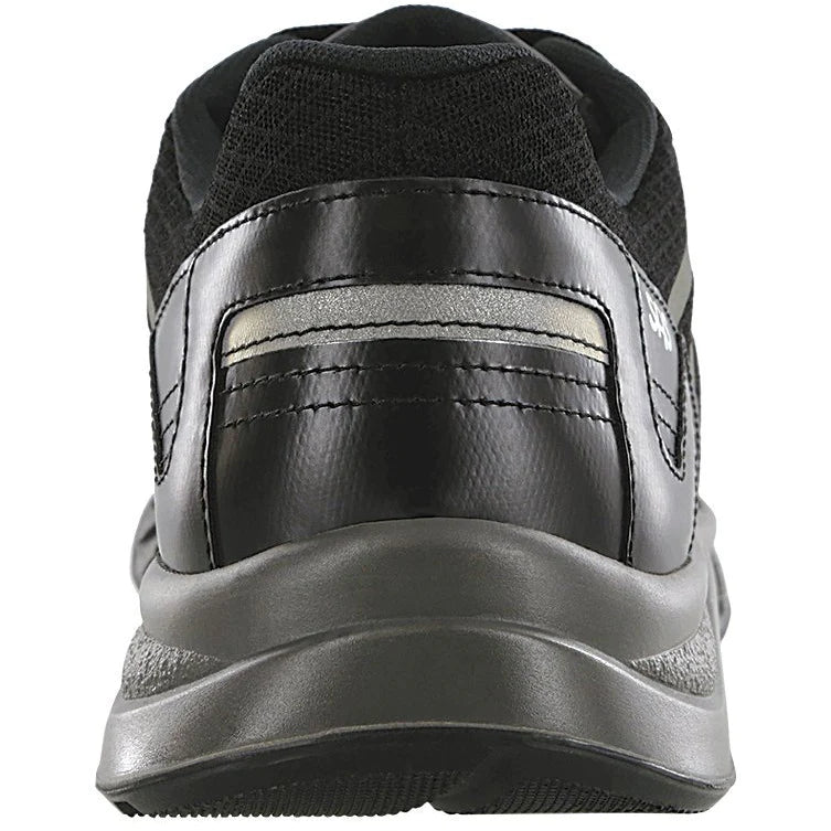SAS Men's Pursuit Lace Up Sneaker in Black/Gray Men's Footwear
