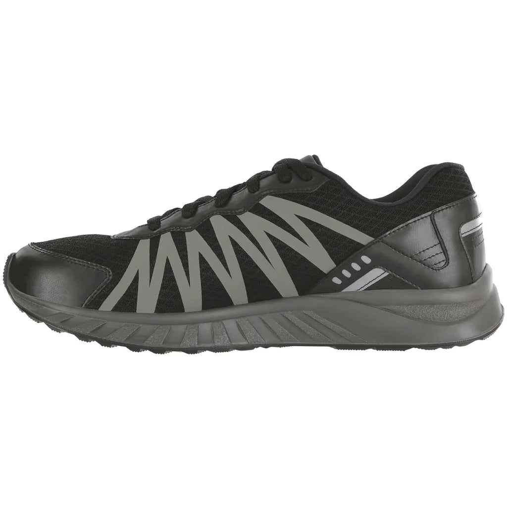 SAS Men's Pursuit Lace Up Sneaker in Black/Gray Men's Footwear
