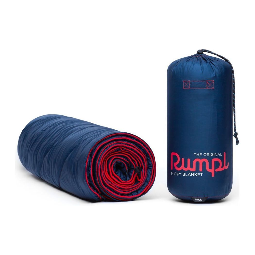 Rumpl Original Puffy Blanket in Deepwater Footprint USA