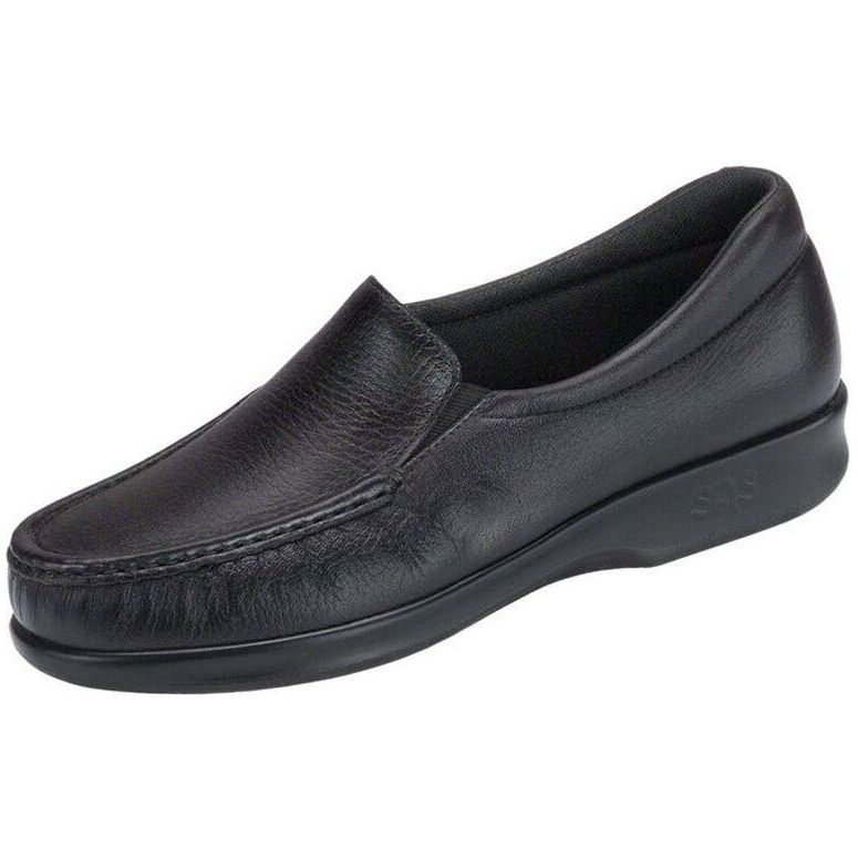 SAS Women's Twin Slip On Loafer in Black Women's Footwear