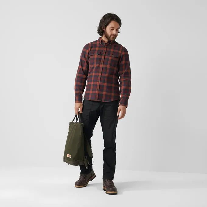 Fjallraven Men's Skog Shirt In True Red Men's Apparel