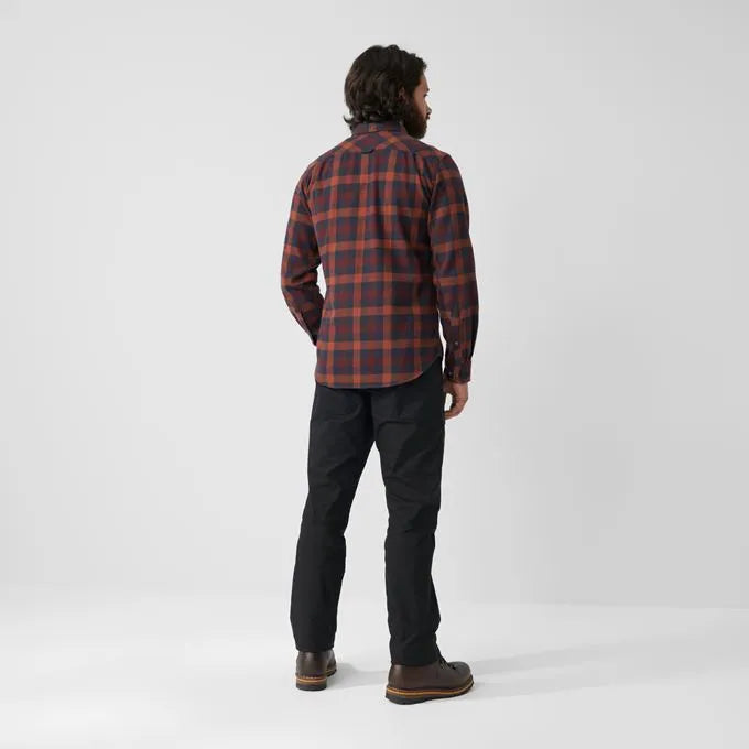 Fjallraven Men's Skog Shirt In True Red Men's Apparel