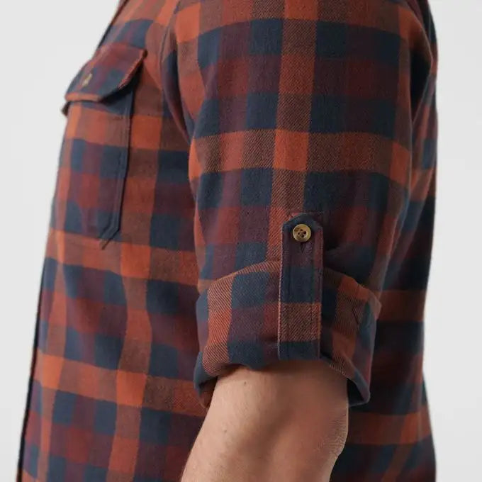 Fjallraven Men's Skog Shirt In True Red Men's Apparel