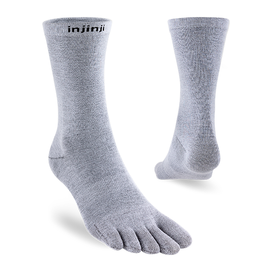 Injinji Liner Crew in Gray