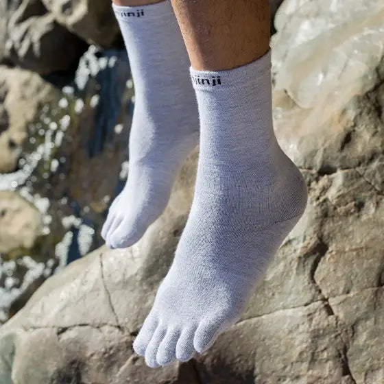 Injinji Liner Crew in Gray