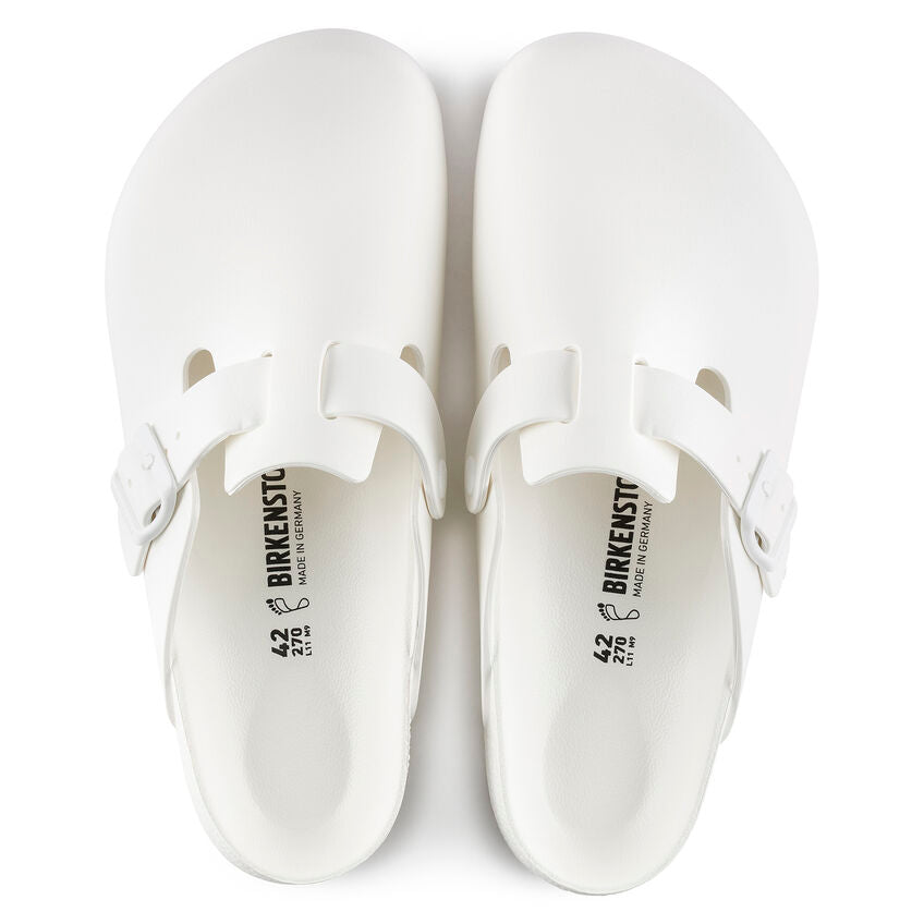 Birkenstock Boston Essentials EVA in White  Women's Footwear