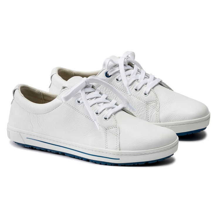 Birkenstock QO 500 Leather Safety Shoe in White  Unisex Footwear