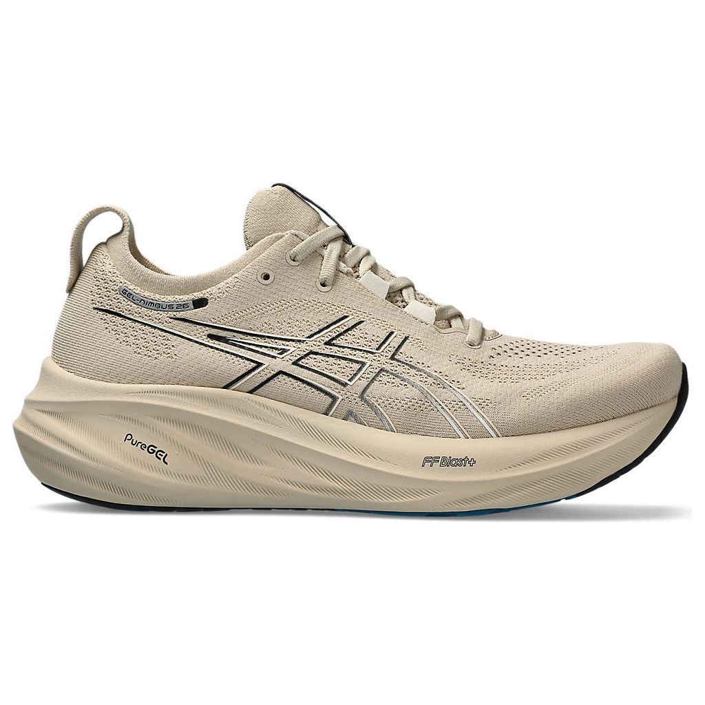 Asics Men's Gel-Nimbus 26 in Feather Grey Black  Men's Footwear