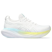 Asics Women's Gel-Nimbus 25 in White Pure Silver  Shoes