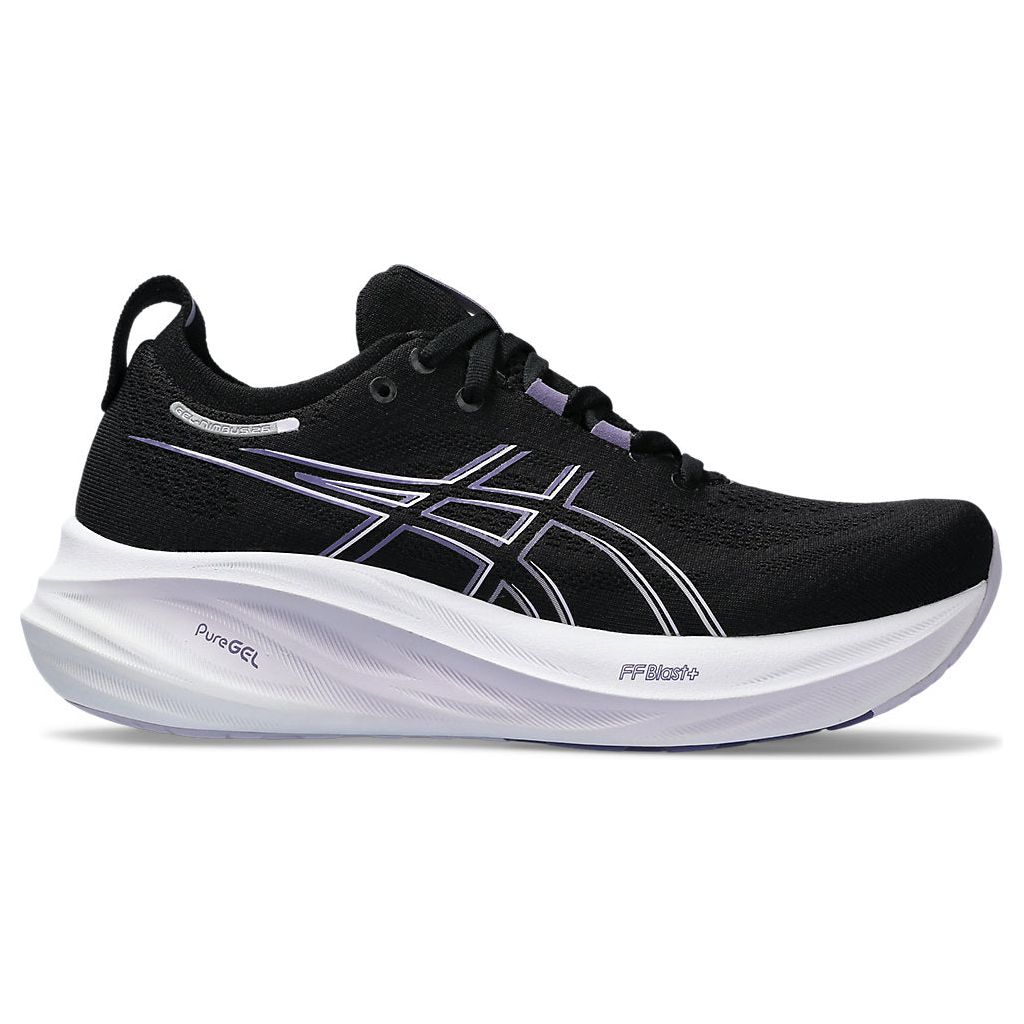 Asics Women's Gel-Nimbus 26 in Black Dusty Purple  Shoes