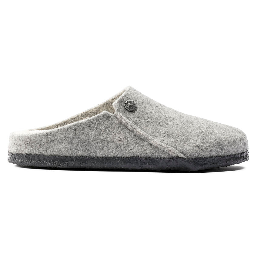 Birkenstock Zermatt Wool Felt Slipper in Light Gray  Women's Footwear