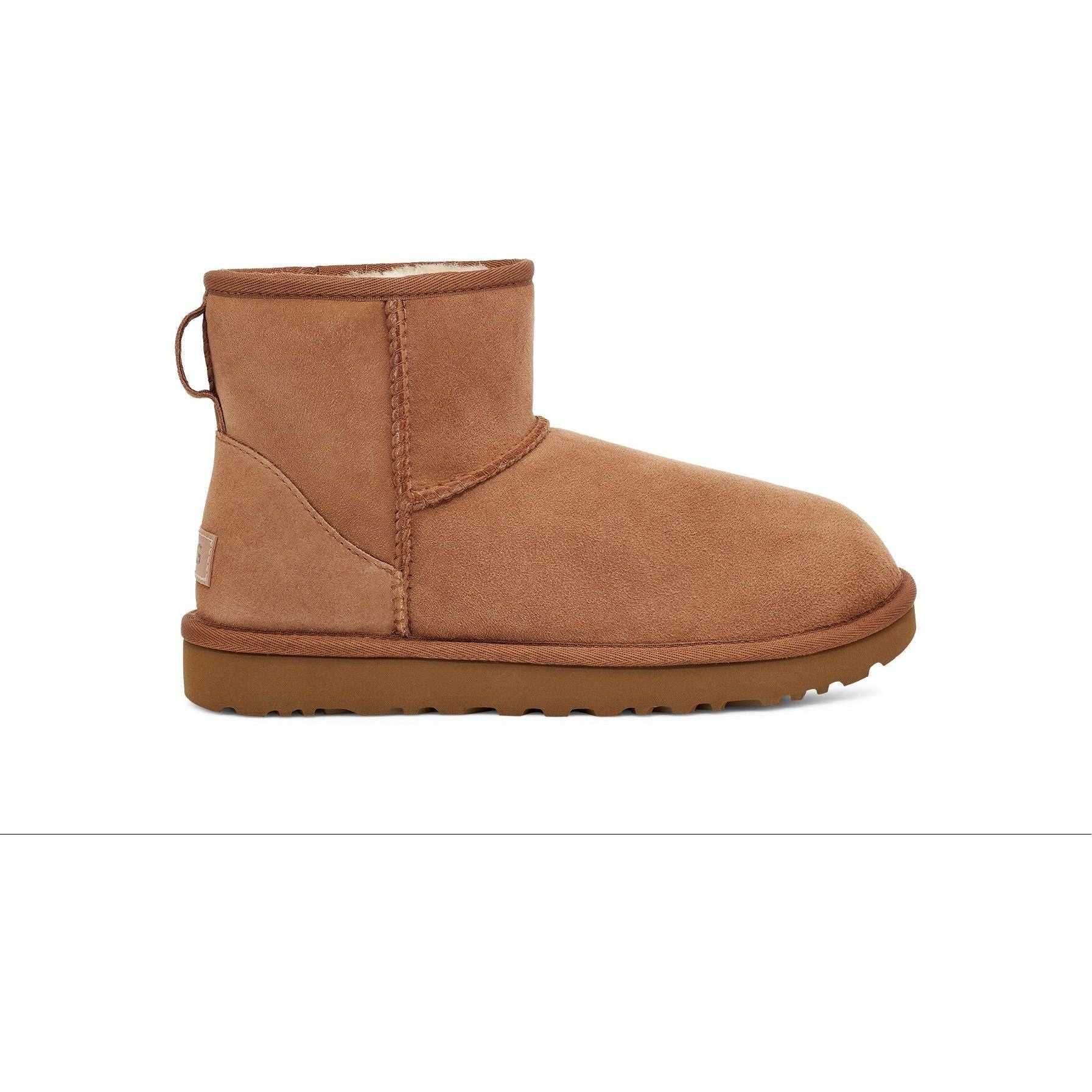 UGG Women's Classic Mini II Boot in Chestnut-Footprint USA