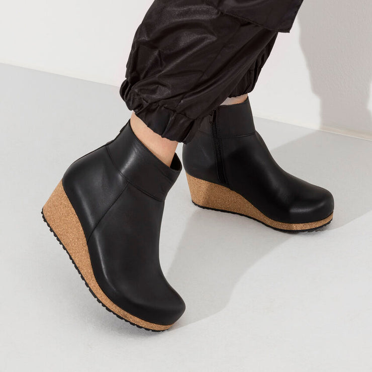 Birkenstock Ebba Leather Boot in Black  Women&