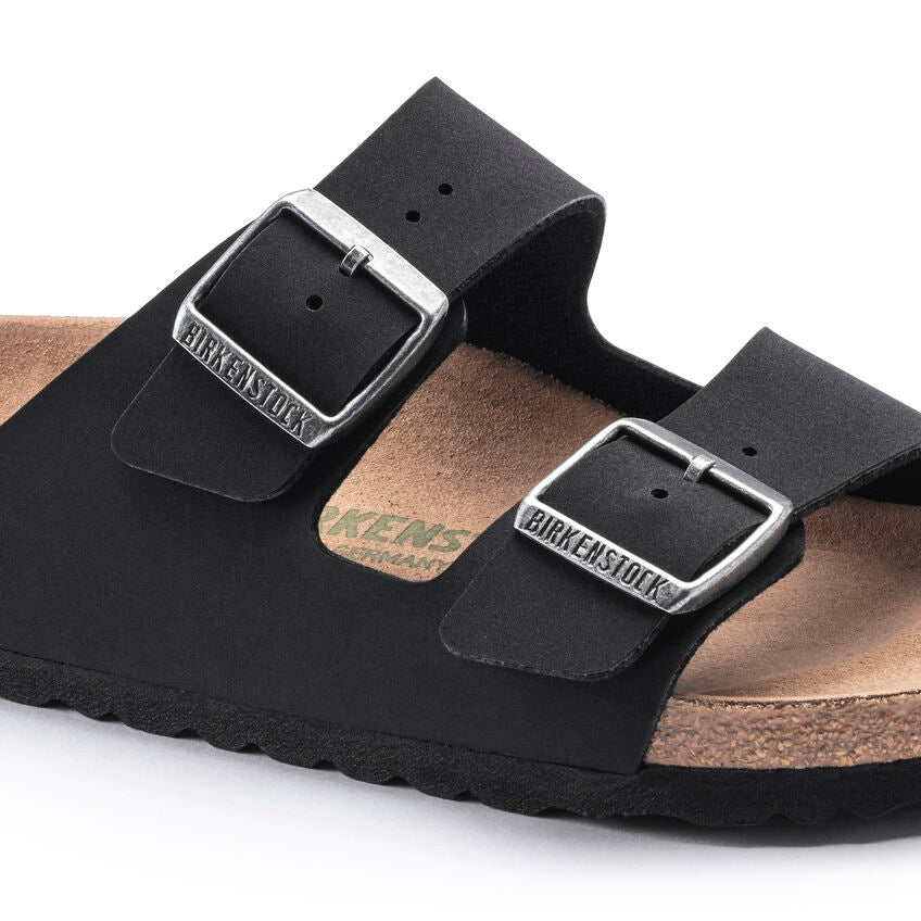 Birkenstock Arizona Vegan Birkibuc in Black  Shoes