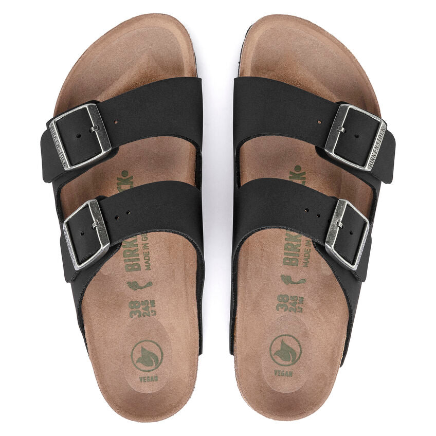 Birkenstock Arizona Vegan Birkibuc in Black  Shoes