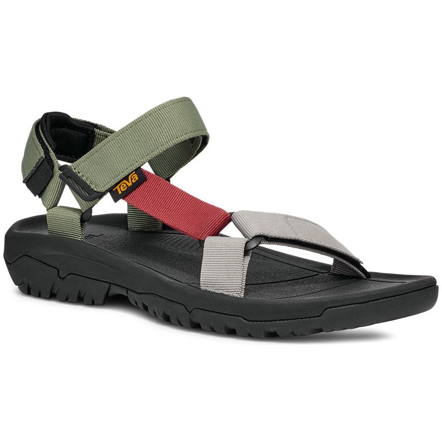 Teva Men's Hurricane XLT2 Sandal in Olivine Brick Red Multi  Men's Footwear