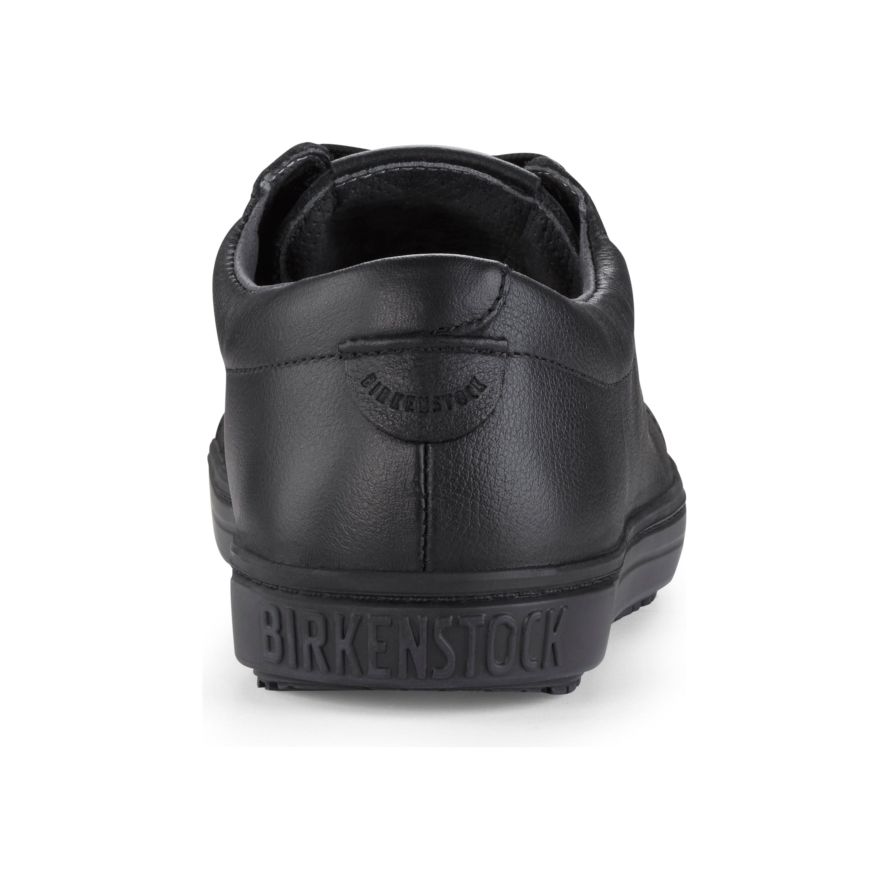 Birkenstock QO 500 Leather Safety Shoe in Black Leather  Unisex Footwear