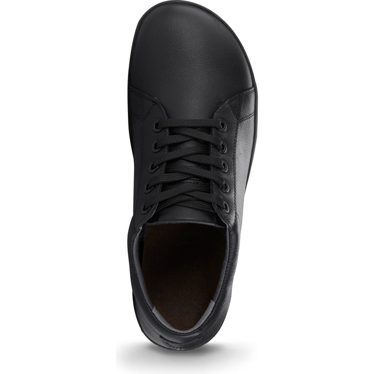 Birkenstock QO 500 Leather Safety Shoe in Black Leather