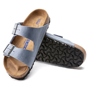 Birkentstock Arizona Soft Footbed Oiled Leather in Dusty Blue  shoes