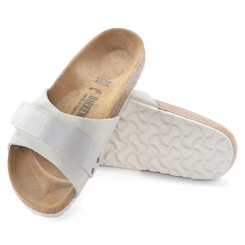 Birkenstock Women's Oita Suede Leather in Antique White  Women's Footwear