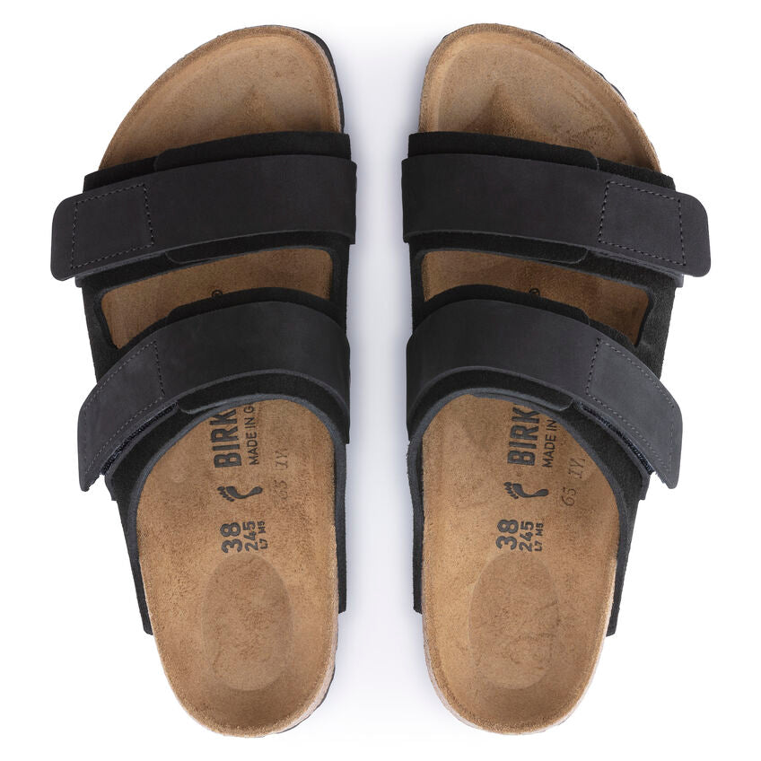 Birkenstock Women's Uji Nubuck-Suede Leather in Black  Women's Footwear