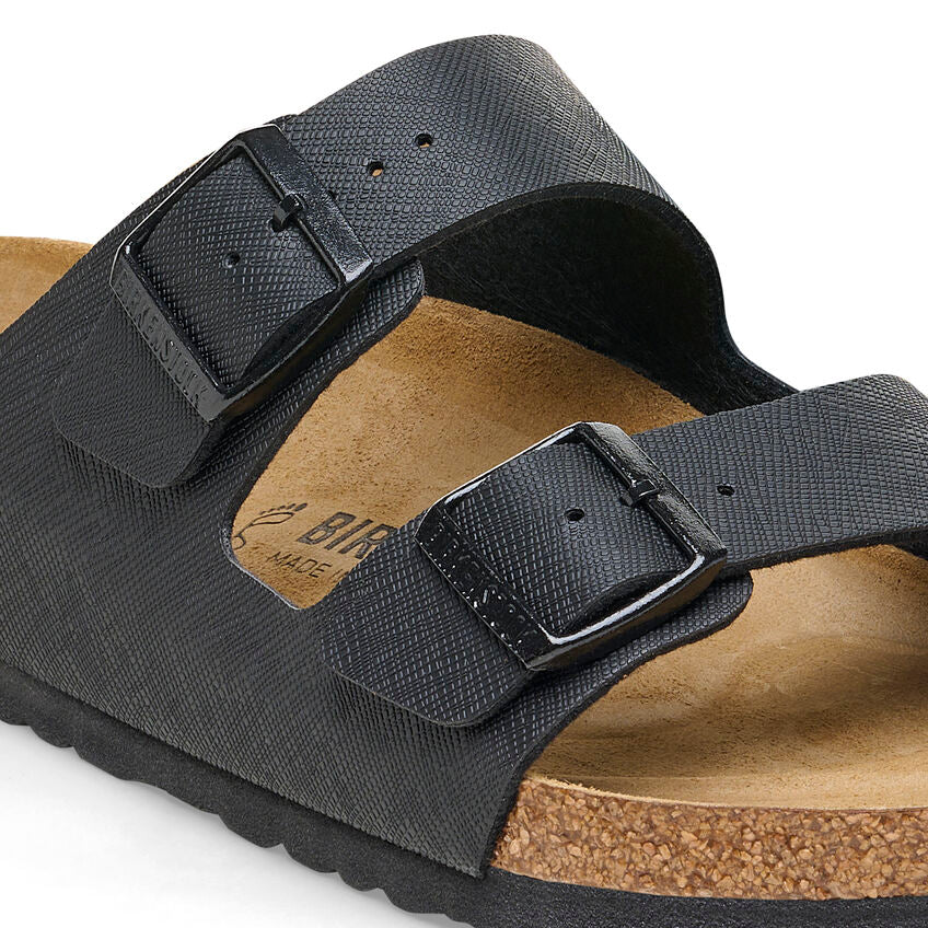 Birkenstock Arizona Birko Flor Classic Footbed Sandal in Black