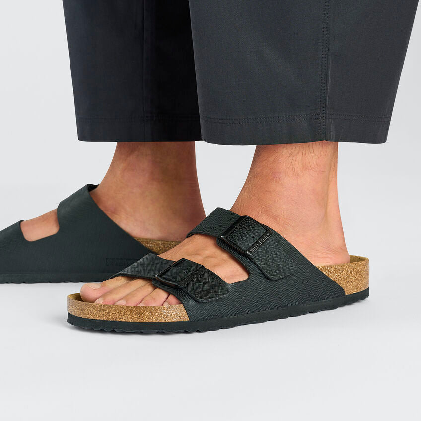 Birkenstock Arizona Birko-Flor Classic Footbed Sandal in Black  Men's Footwear