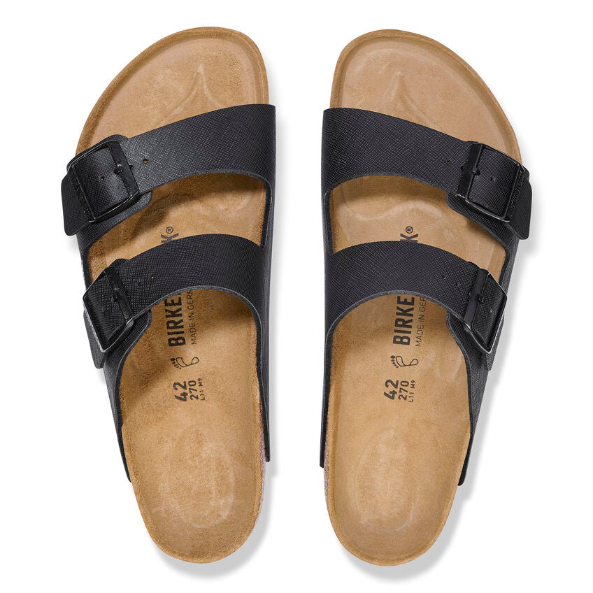 Birkenstock Arizona Birko-Flor Classic Footbed Sandal in Black  Men's Footwear