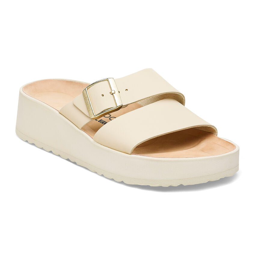 Birkenstock Women's Almina Leather in Ecru  Women's Footwear