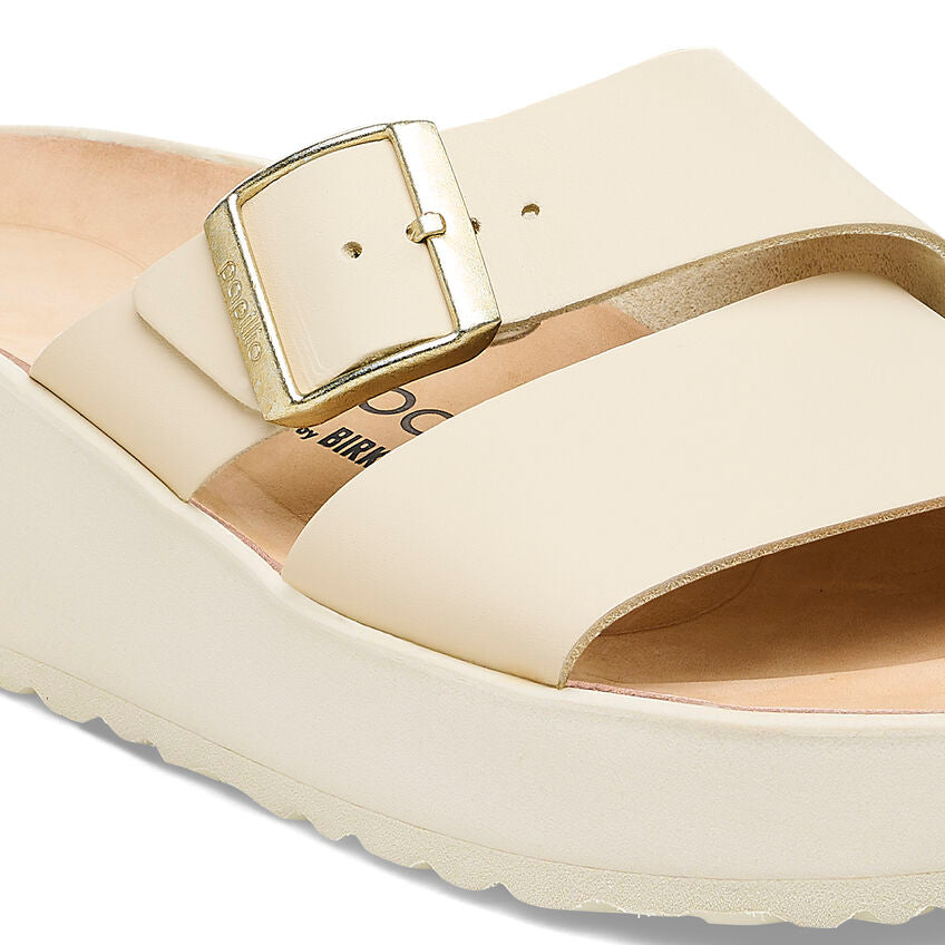 Birkenstock Women's Almina Leather in Ecru  Women's Footwear