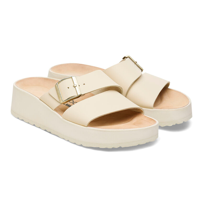 Birkenstock Women's Almina Leather in Ecru  Women's Footwear