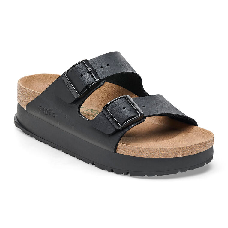 Birkenstock Arizona Birko-Flor Flex Platform in Black  Women's Footwear