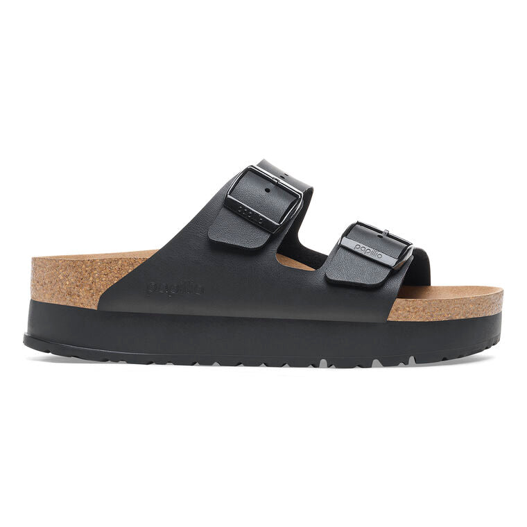 Birkenstock Arizona Birko-Flor Flex Platform in Black  Women's Footwear